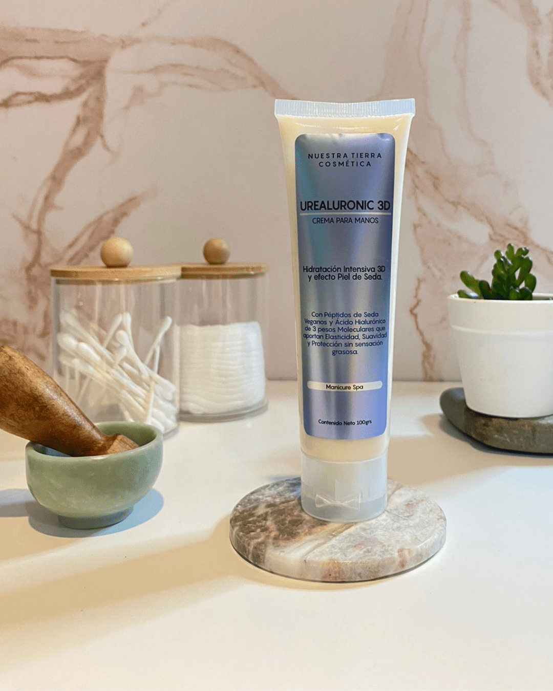 Urealuronic 3D Crema para Manos efecto Seda - Nuestra Tierra Cosmética Ancestral