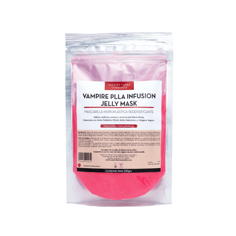 Vampire PLLA Infusion Mascarilla Hidro - Plastica Redensificante y Rellenadora - Nuestra Tierra Cosmética Ancestral