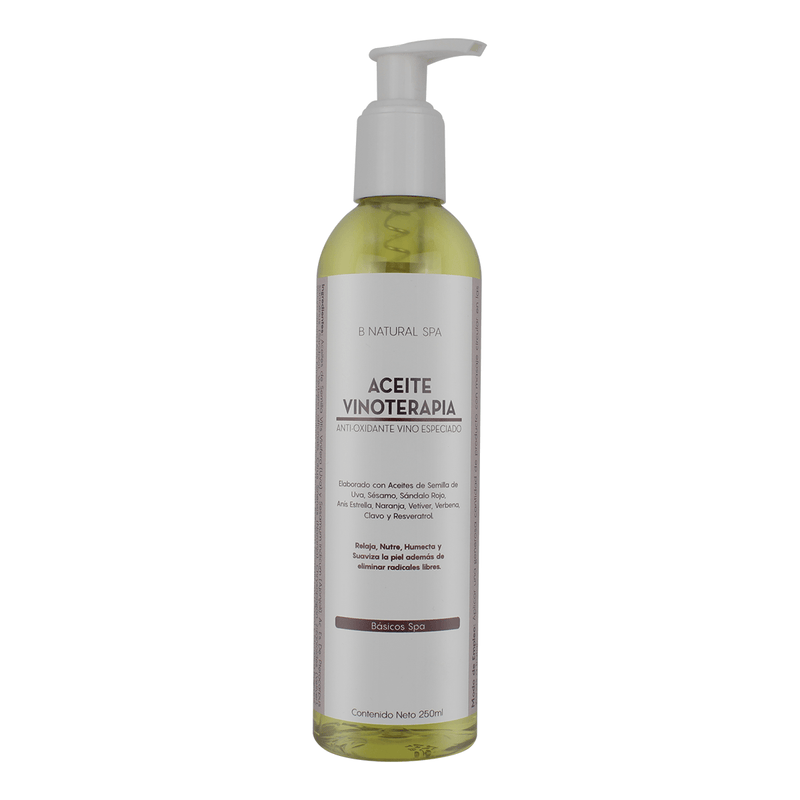 Aceite Vinoterapia con Resveratrol - Nuestra Tierra Cosmética Ancestral
