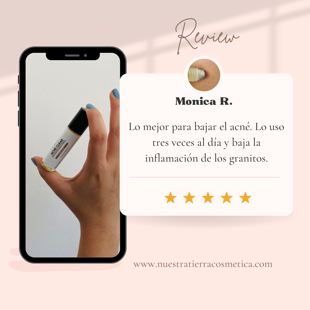 Acne Clear Roll On Secador de Barros - Nuestra Tierra Cosmética Ancestral