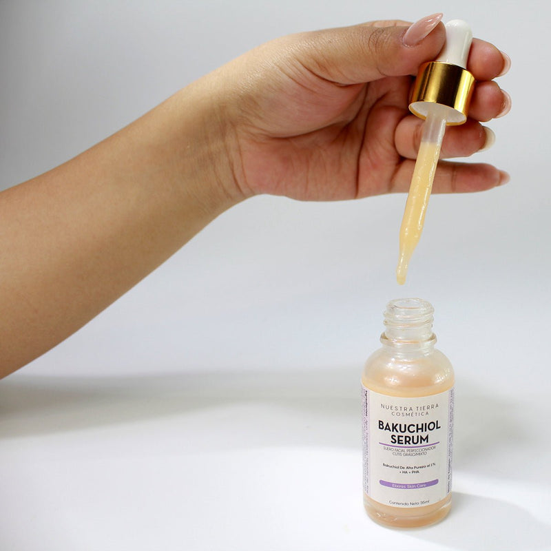 Bakuchiol Suero en gel - Nuestra Tierra Cosmética Ancestral