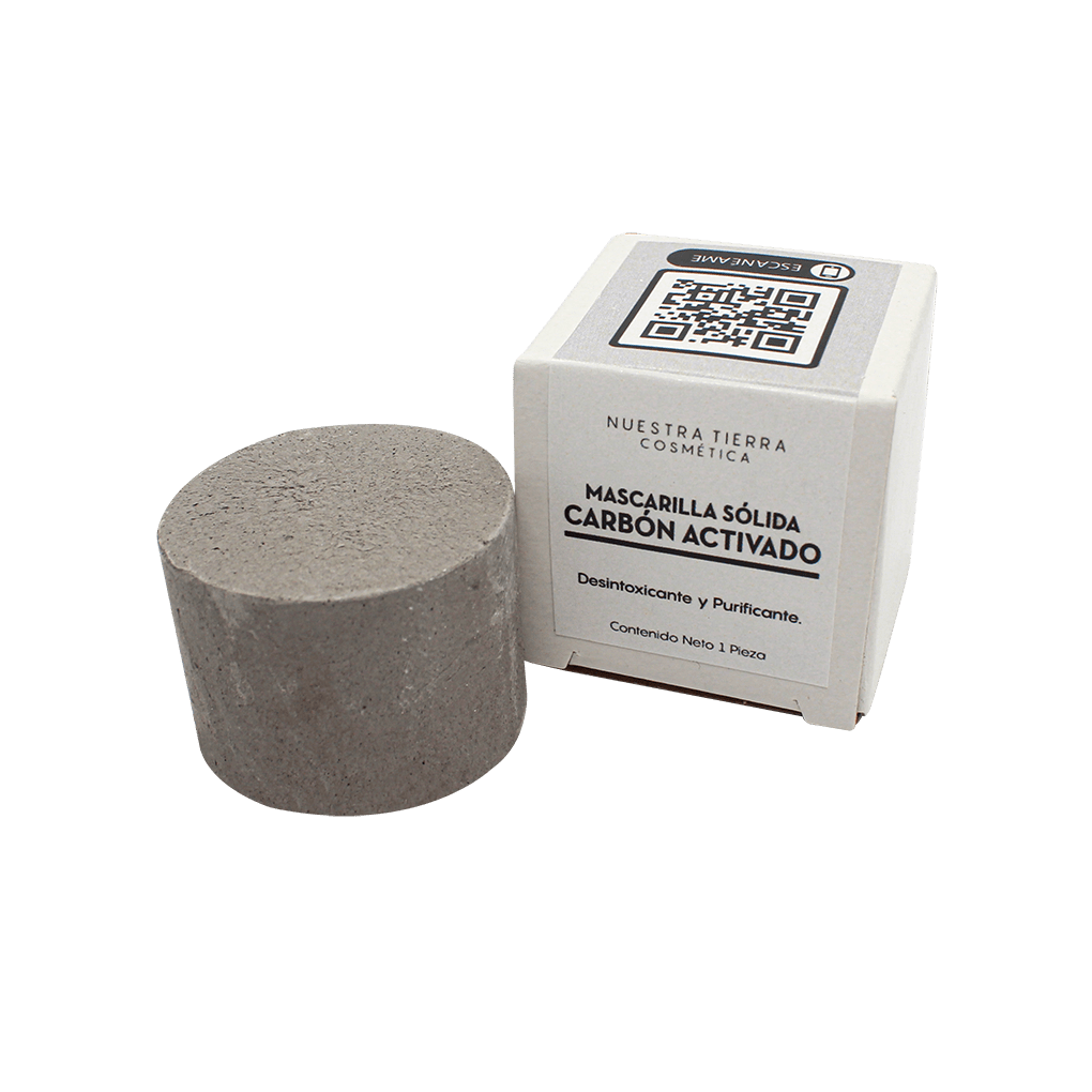 Carbon Activado Mascarilla Solida - Nuestra Tierra Cosmética Ancestral