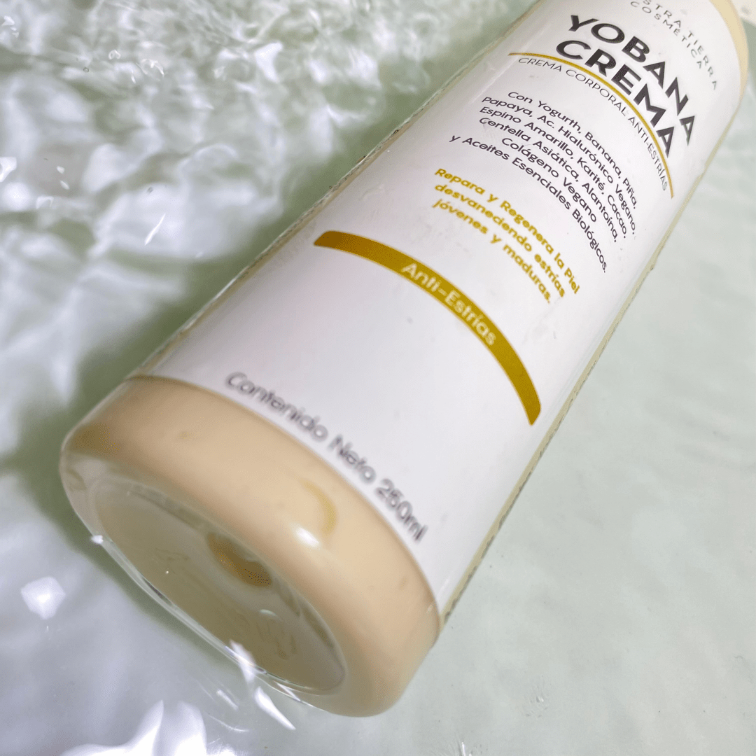 Crema Anti - estrias Regenerante Con Yogurth Y Banana - Nuestra Tierra Cosmética Ancestral