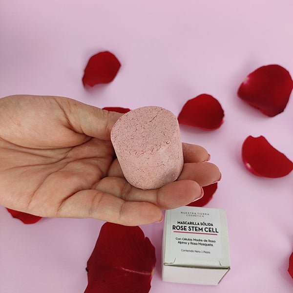 Rose Stem Cell Mascarilla Solida - Nuestra Tierra Cosmética Ancestral